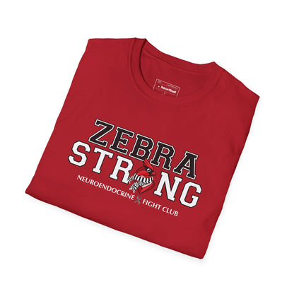 Zebra Strong T-Shirt — Neuroendocrine Cancer Fight Club Awareness Support Tee
