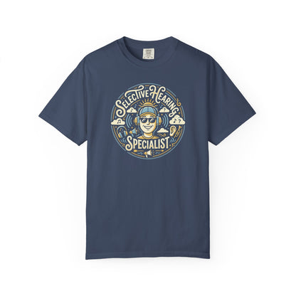 Selective Hearing Specialist T-Shirt — Funny Earbuds Graphic Tee