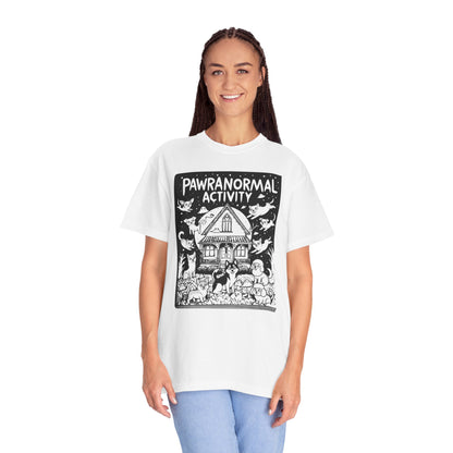 "Pawranormal Activity" Dog T-Shirt - Haunted House Fun Graphic Tee
