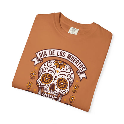 Día de los Muertos Sugar Skull T-Shirt — Floral Calavera Day of the Dead Tee