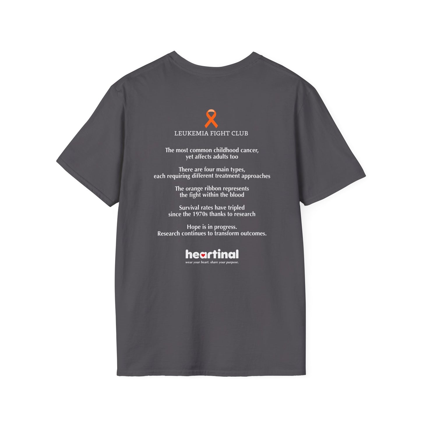 Orange Strong T-Shirt — Leukemia Cancer Fight Club Support Tee