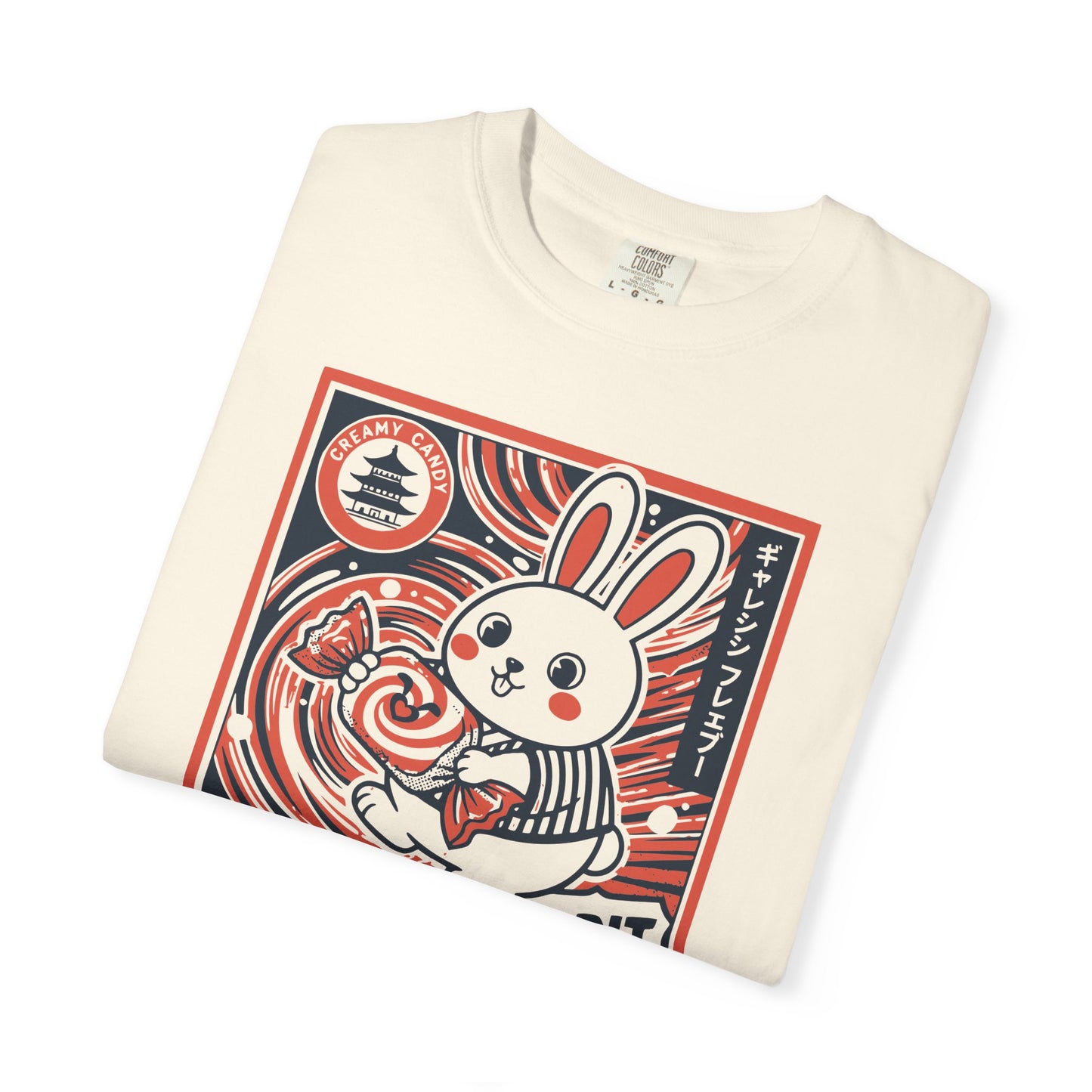"Galaxy Rabbit" Milk Candy Graphic T-Shirt — Cute Japanese Anime Bunny Tee