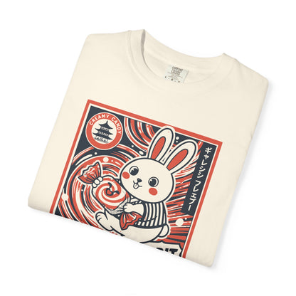 "Galaxy Rabbit" Milk Candy Graphic T-Shirt — Cute Japanese Anime Bunny Tee