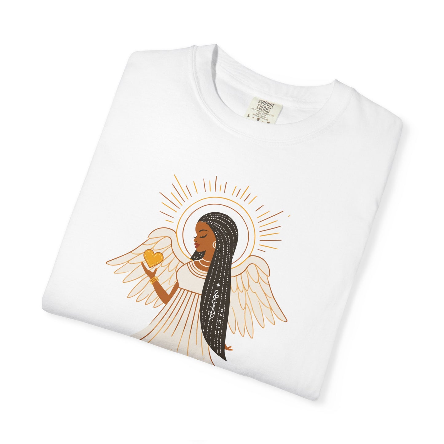 "Love.Hope.Faith. Never give up" T-Shirt - Perseverence Angel Graphic Tee