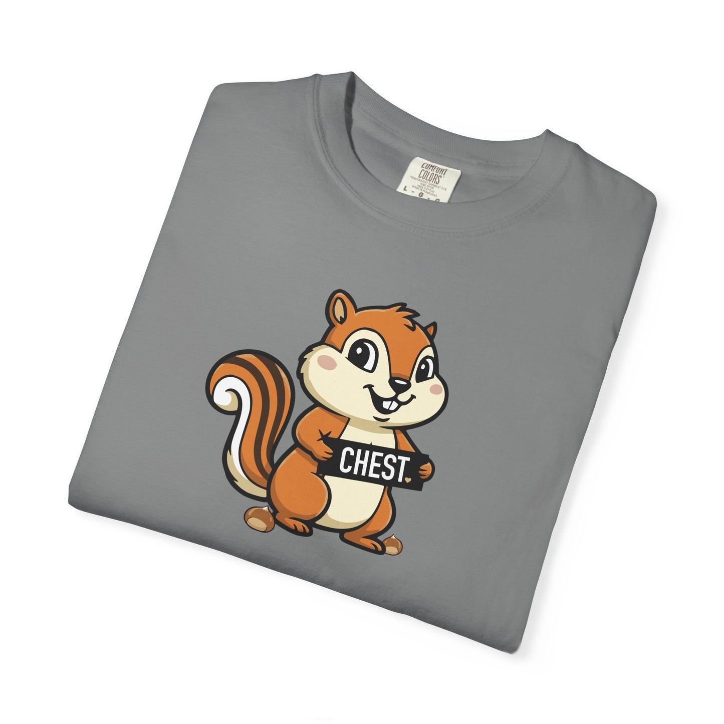 "Chestnuts: Chest" Couples Tee - Chipmunk Censored 'CHEST' Chestnut Graphic T-Shirt