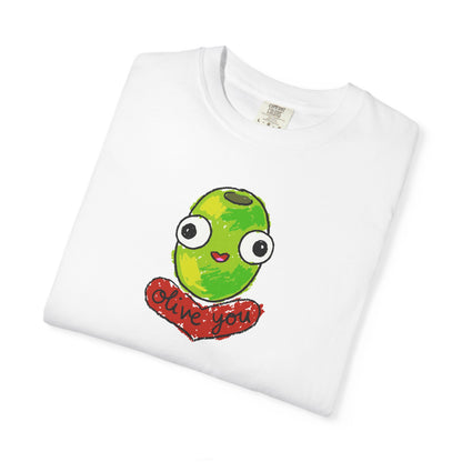 "Olive You" Cute Graphic T-Shirt - Love Tee
