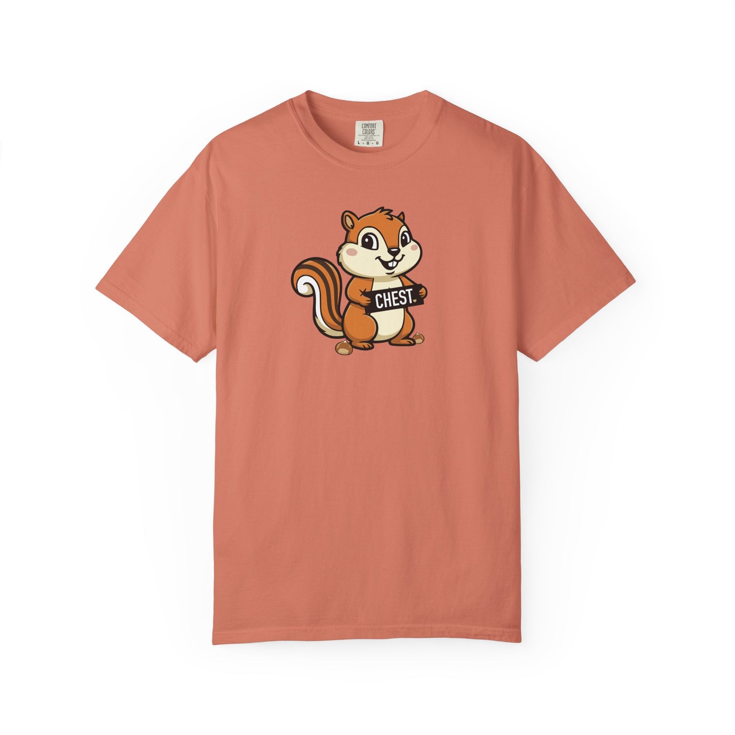 "Chestnuts: Chest" Couples Tee - Chipmunk Censored 'CHEST' Chestnut Graphic T-Shirt