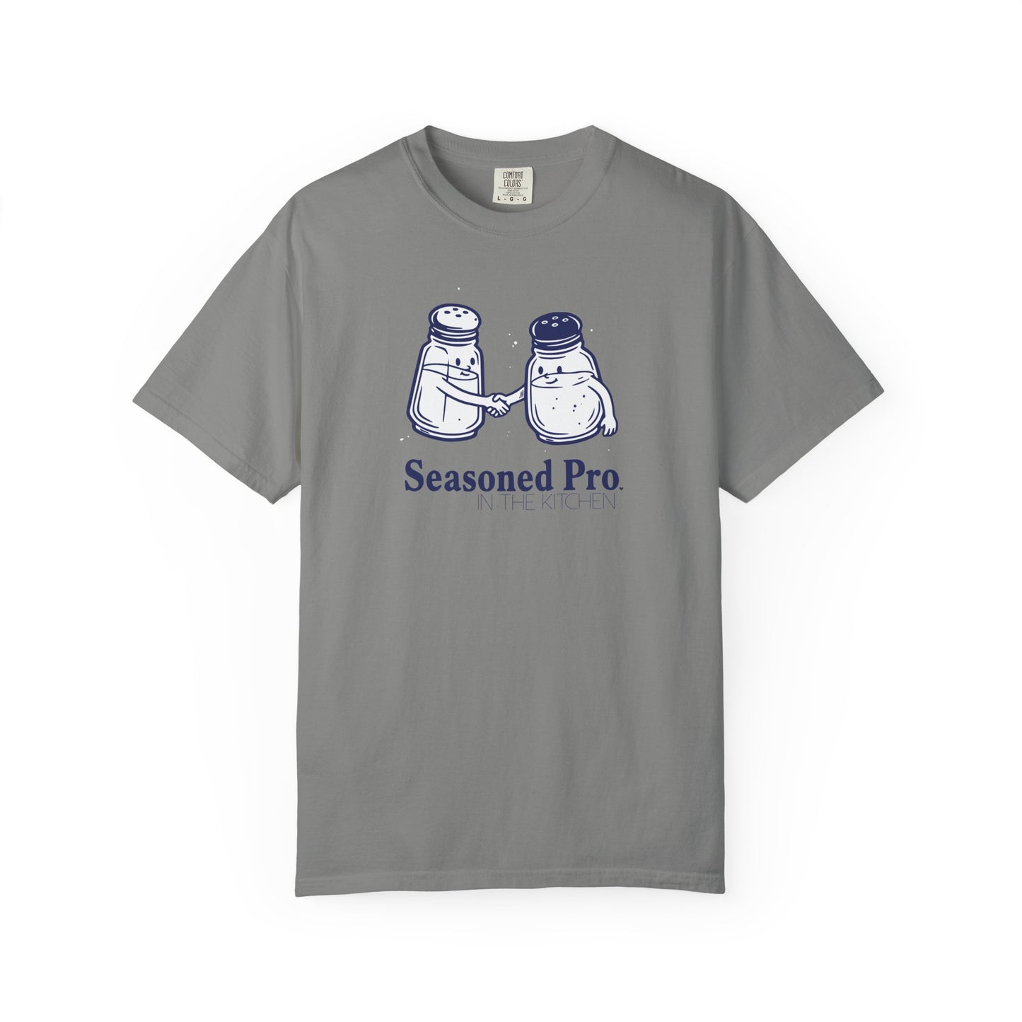"Seasoned Pro in the Kitchen" T-Shirt — Funny Salt & Pepper Shakers Chef Graphic Tee