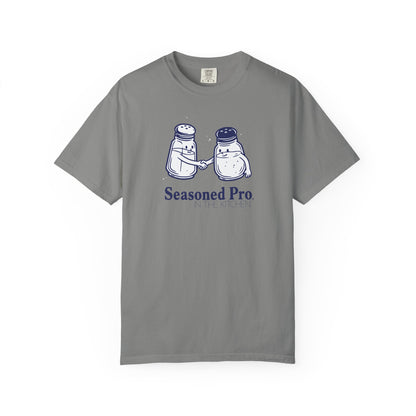 "Seasoned Pro in the Kitchen" T-Shirt — Funny Salt & Pepper Shakers Chef Graphic Tee