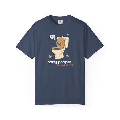 "Party Pooper" Couples Tee — Funny Gift Toilet Graphic T-Shirt