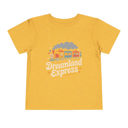 "Dreamland Express" Toddler Tee — Cute Train Kids Graphic T-Shirt