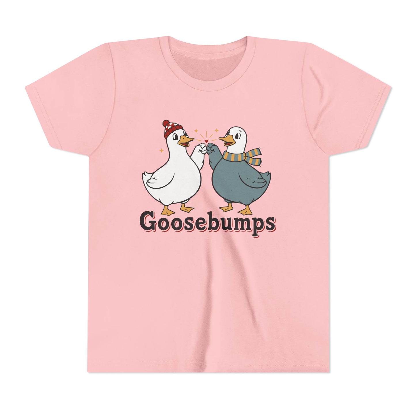 "Goosebumps" Youth Tee - Cute Winter Geese Kids Shirt