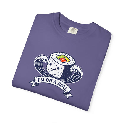 I'm On A Roll Sushi T-Shirt — Cute Kawaii Seafood Graphic Tee