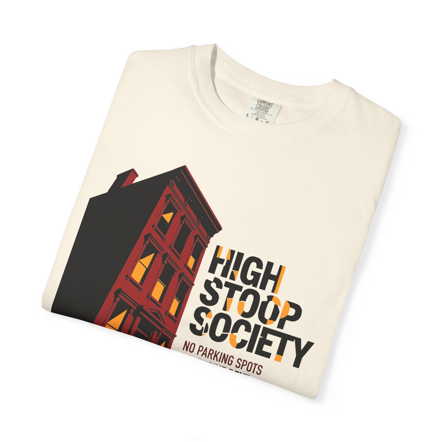 "High Stoop Society" T-Shirt — Vintage Brooklyn New York Brownstone Graphic Tee
