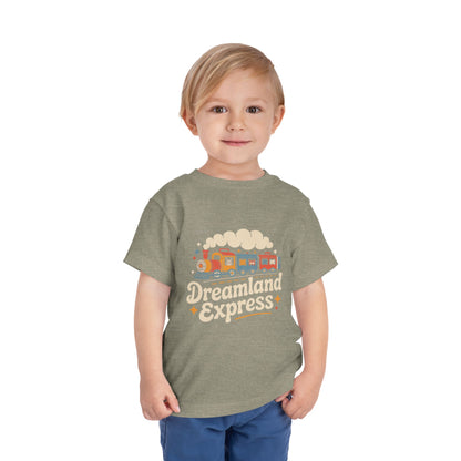 "Dreamland Express" Toddler Tee — Cute Train Kids Graphic T-Shirt