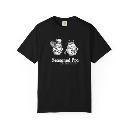 "Seasoned Pro on the Court" T-Shirt — Cute Salt & Pepper Shakers Athletic Graphic Tee