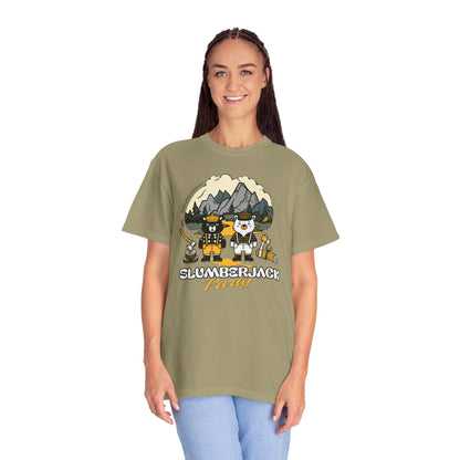 Slumberjack Party T-Shirt — Outdoor Pee Lumberjack Mountain Bears Graphic Tee