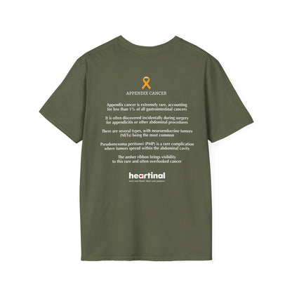 Amber Strong T-Shirt — Appendix Cancer Fight Club Support Tee
