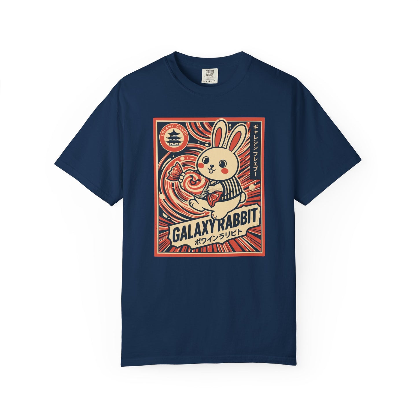 "Galaxy Rabbit" Milk Candy Graphic T-Shirt — Cute Japanese Anime Bunny Tee
