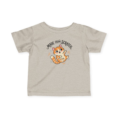 "Made From Scratch" Infant Tee — Cute Ginger Kitten Baby Shirt