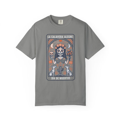 "La Calavera Alegre" T-Shirt — Día de Muertos Day of the Dead Graphic Tee