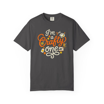 "I'm a Crafty One" T-Shirt —  Graphic Tee for Arts & Crafts Enthusiasts