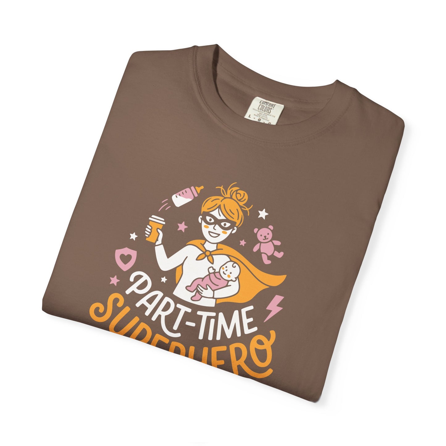 Part-Time Superhero Mom T-Shirt — Cute Nursing & Momlife Graphic Tee