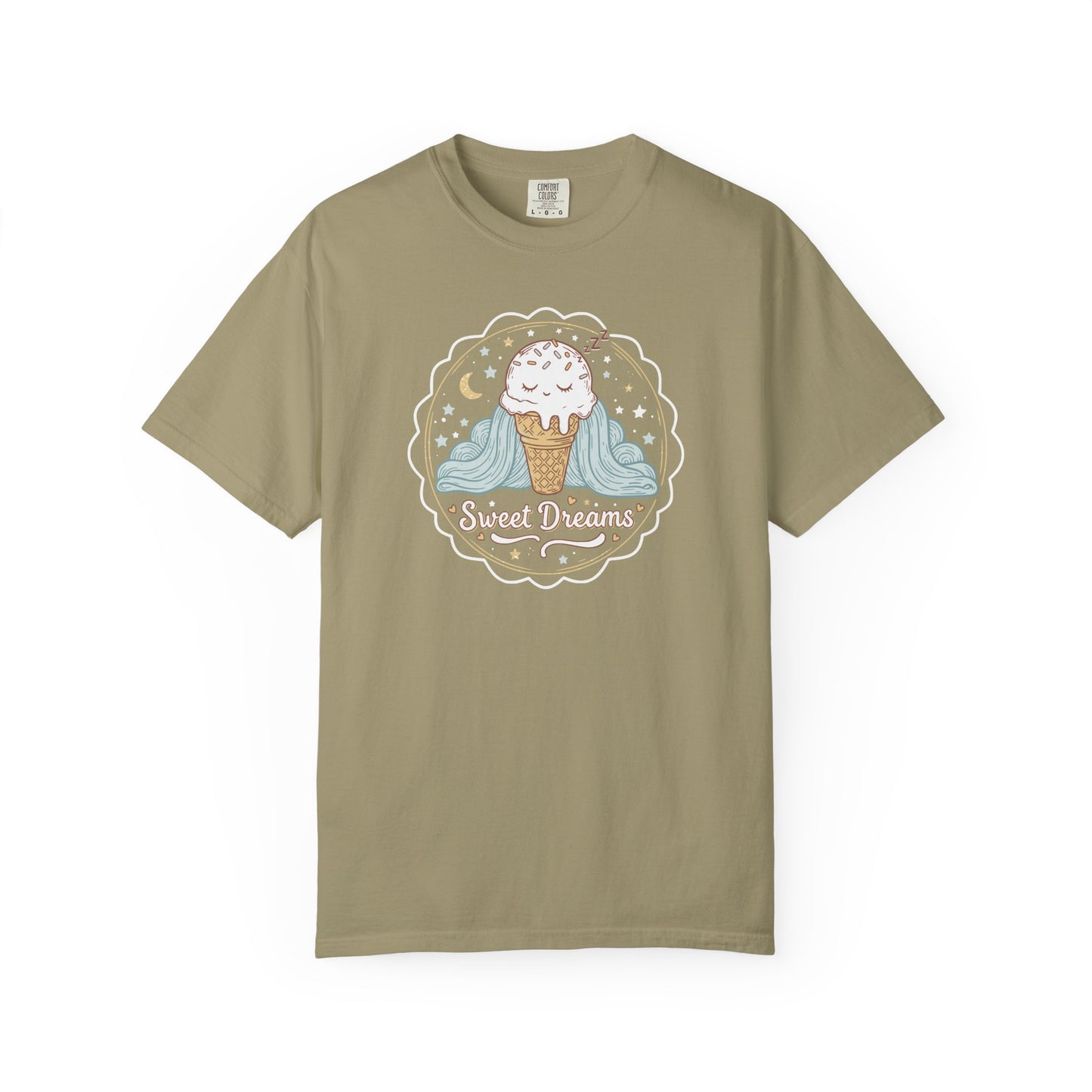 Sweet Dreams Ice Cream T-Shirt — Cute Pastel Dessert Graphic Tee