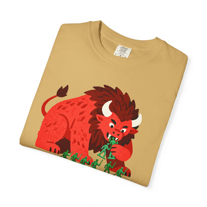 "Be a Beast. Eat Your Greens" T-shirt — Healthy Monster Eating Toy Soldiers Graphic Tee