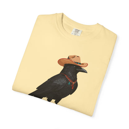 "Cawgirl" Couples Tee  — Western Raven Cowgirl Graphic T‑Shirt