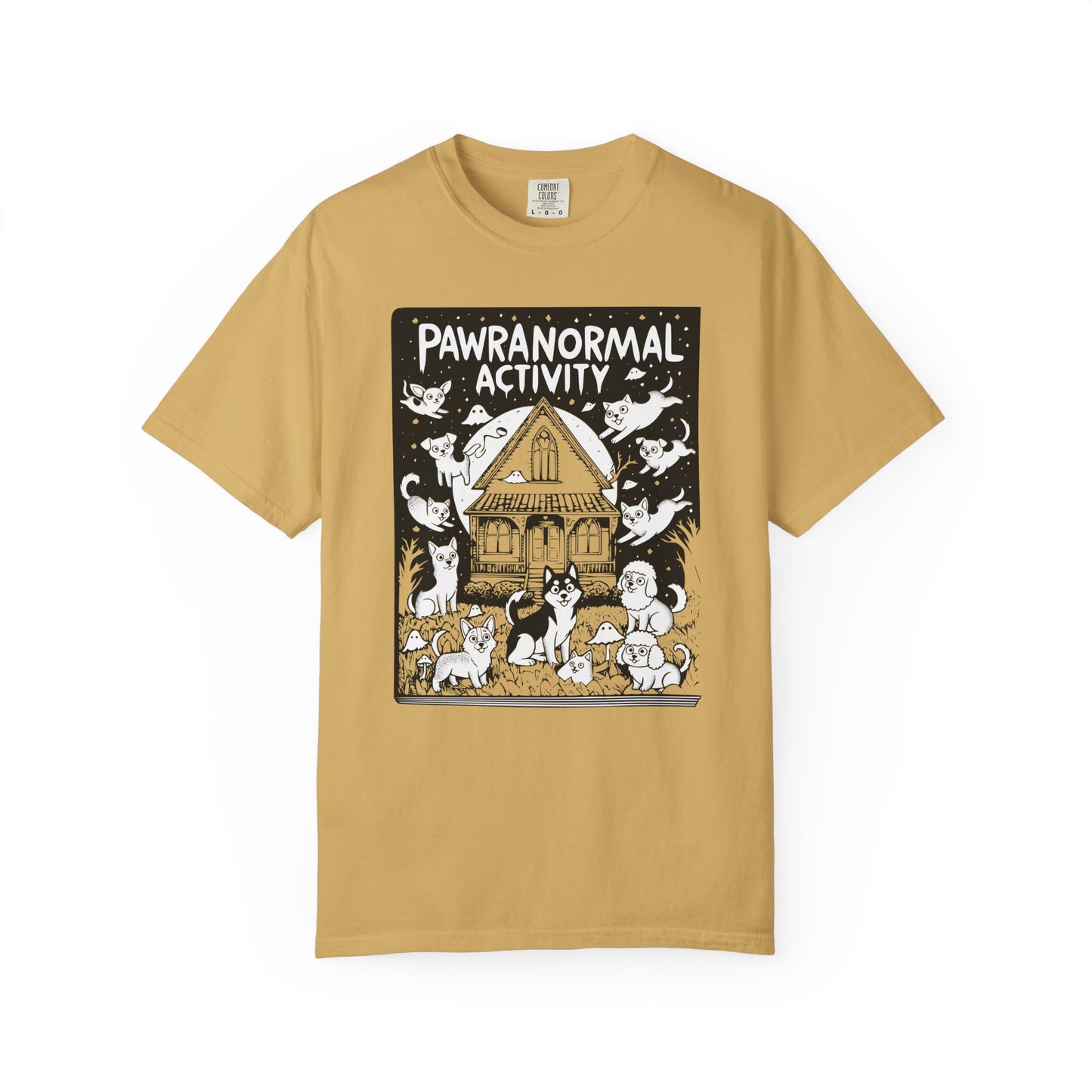 "Pawranormal Activity" Dog T-Shirt - Haunted House Fun Graphic Tee