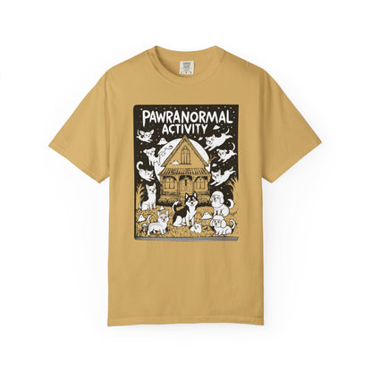 "Pawranormal Activity" Dog T-Shirt - Haunted House Fun Graphic Tee