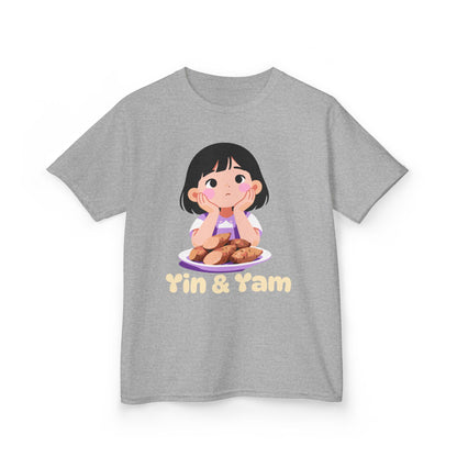 "Yin & Yam" Youth Tee — Cute Girl Sweet Potato Graphic Kids T‑Shirt