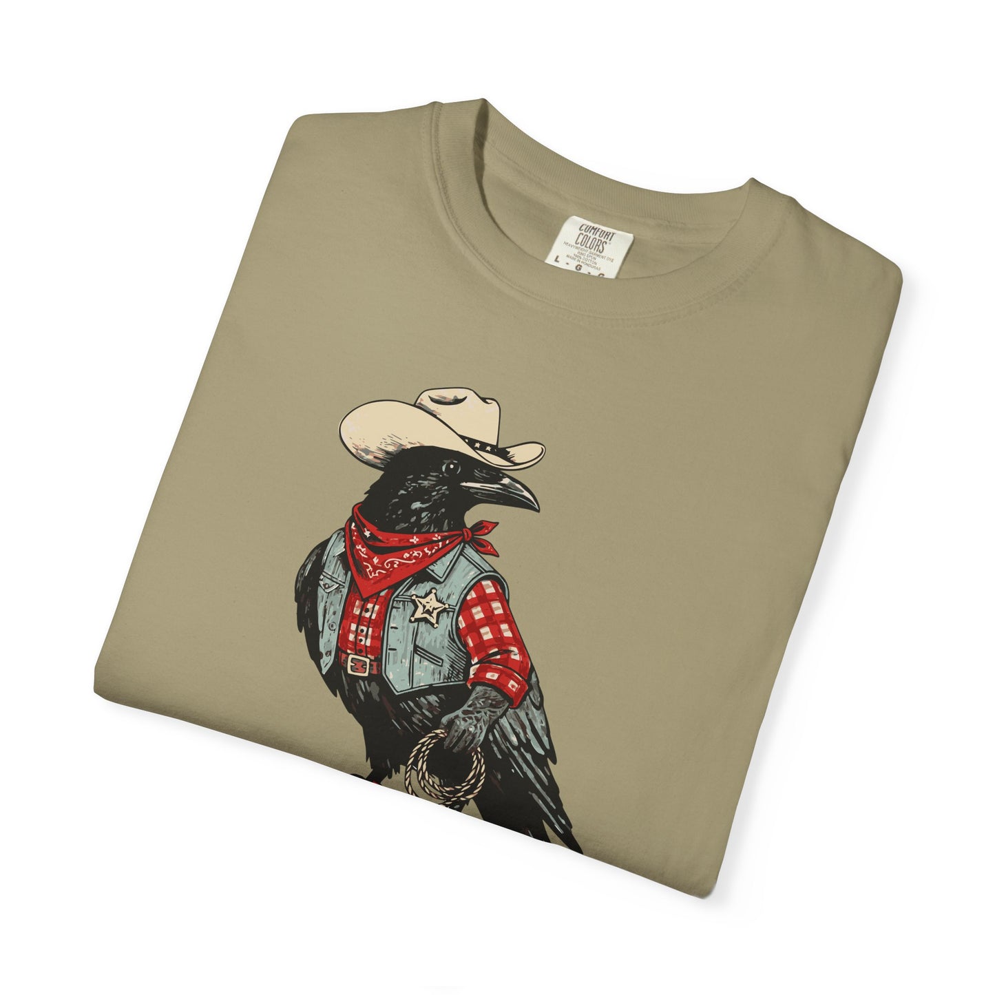 "Cawboy" Couples Tee — Western Crow Cowboy Graphic T-Shirt