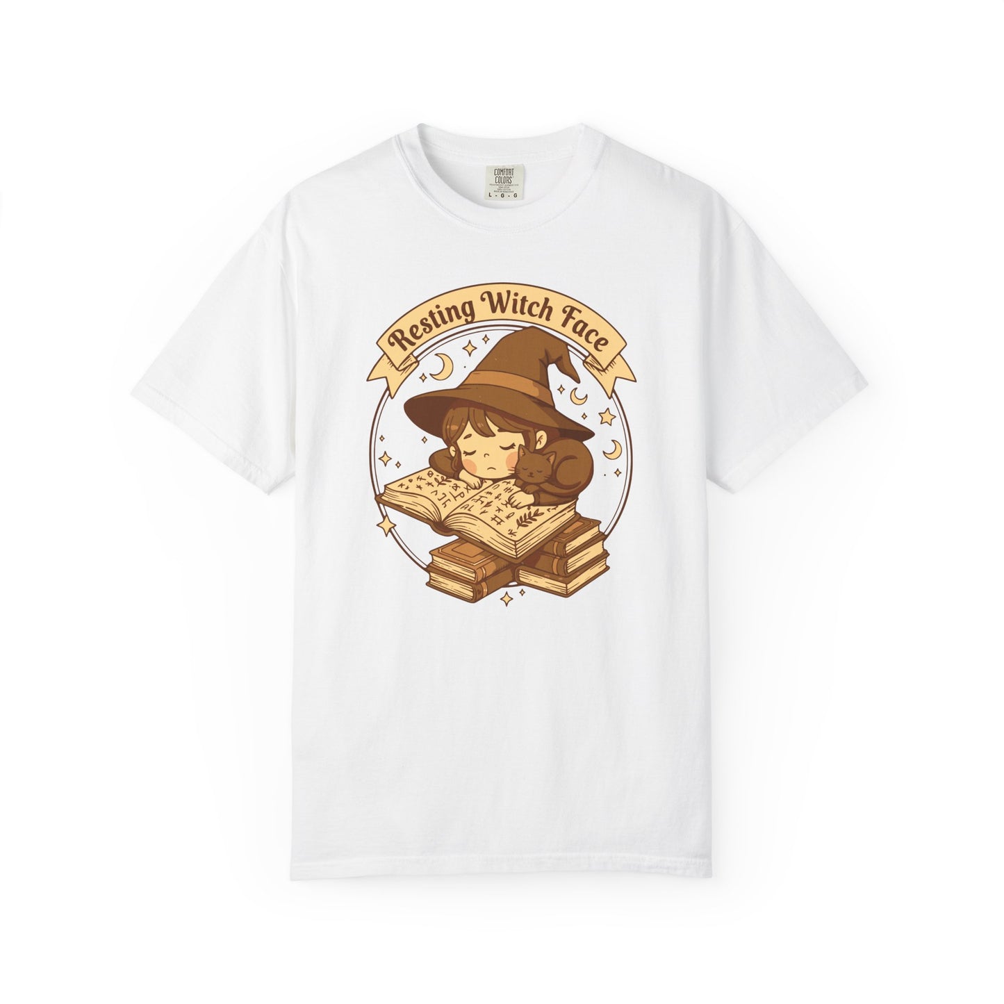 Resting Witch Face T-Shirt — Cute Witch Sleeping Graphic Tee
