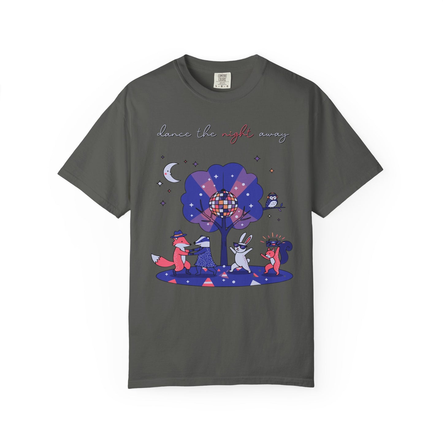 Dance the Night Away T-Shirt — Night Forest Animals Graphic Tee