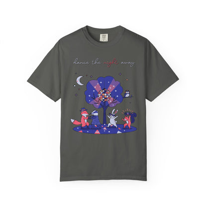 Dance the Night Away T-Shirt — Night Forest Animals Graphic Tee