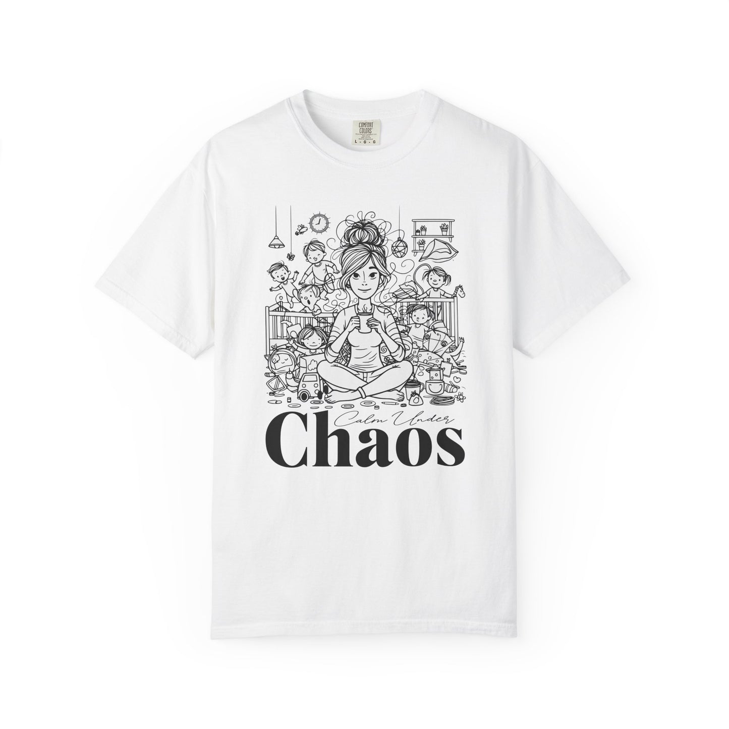 "Calm Under Chaos" T-Shirt — Mom Life Chaos Graphic Tee