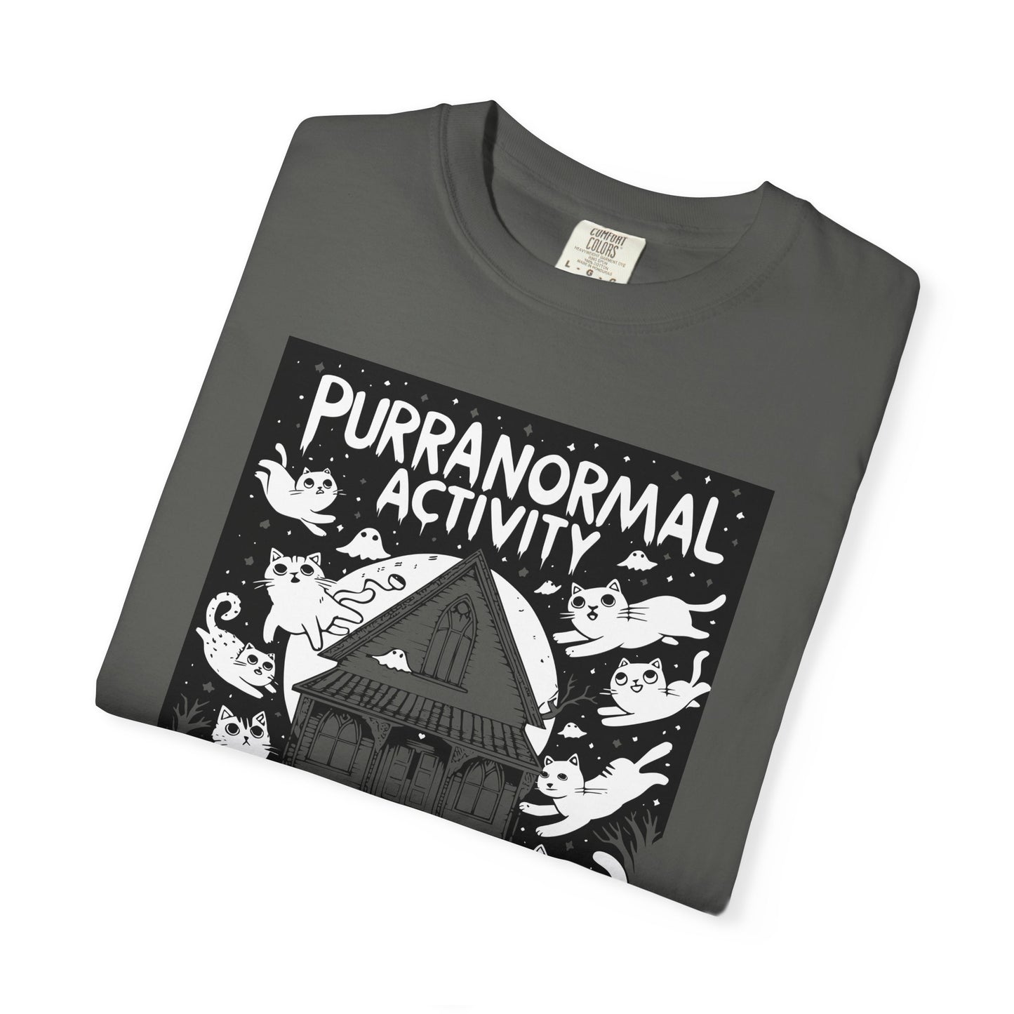 "Purranormal Activity" Cat T-Shirt — Spooky Paranormal Cat Lovers Graphic Tee