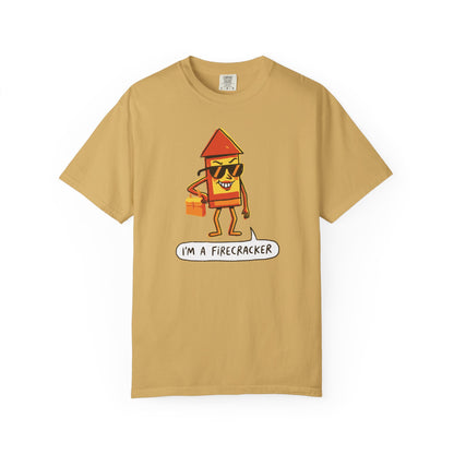 "I’m a Firecracker" Cartoon T-Shirt —  Funny Explosive Persona Tee