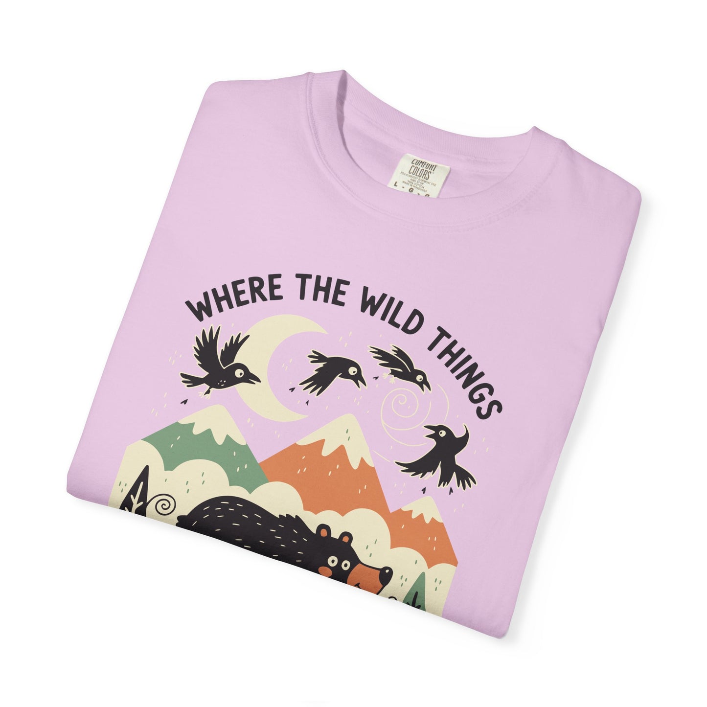 "Where the Wild Things Poop Freely" T-Shirt - Nature Wildlife Outdoors Bird Bear Graphic Tee