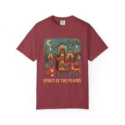 'Spirit of the Plains' T-Shirt — Native-Inspired Spiritual Graphic Tee