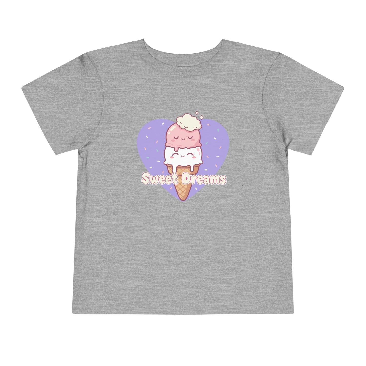 "Sweet Dreams" Toddler Tee — Ice Cream Heart Graphic T-Shirt