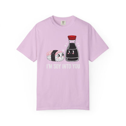 "I'm Soy Into You" T-Shirt — Cute Sushi & Soy Sauce Lovers Couple Graphic Tee