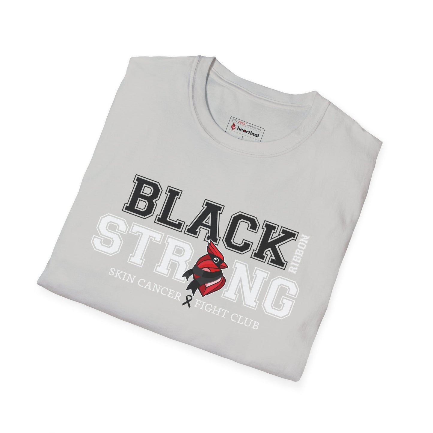 Black Ribbon Strong T-Shirt — Skin Cancer Fight Club Awareness Tee