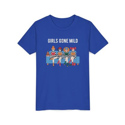 "Girls Gone Mild" Youth Tee – Cute Reading Club Graphic T-Shirt