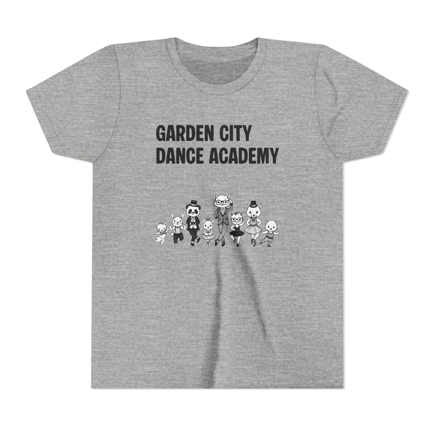 "Garden City Dance Academy" Youth Tee — Kids Dance Club Cartoon Dancers T-Shirt