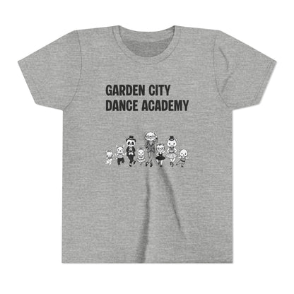 "Garden City Dance Academy" Youth Tee — Kids Dance Club Cartoon Dancers T-Shirt
