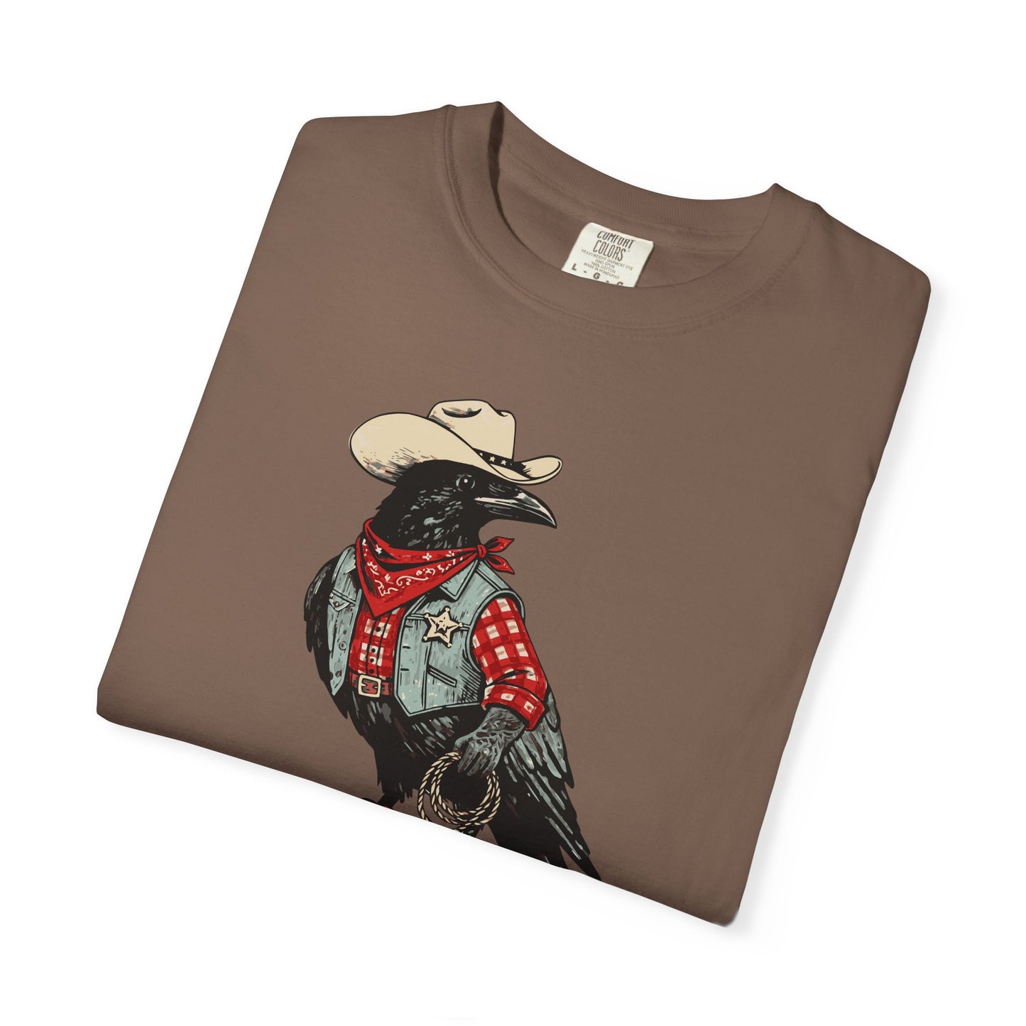 "Cawboy" Couples Tee — Western Crow Cowboy Graphic T-Shirt