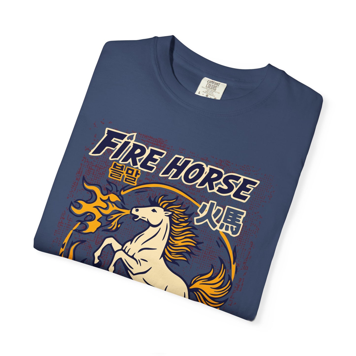 'Fire Horse' Spicy Hot Instant Ramyeon T-Shirt — Retro Lunar New Year Graphic Tee